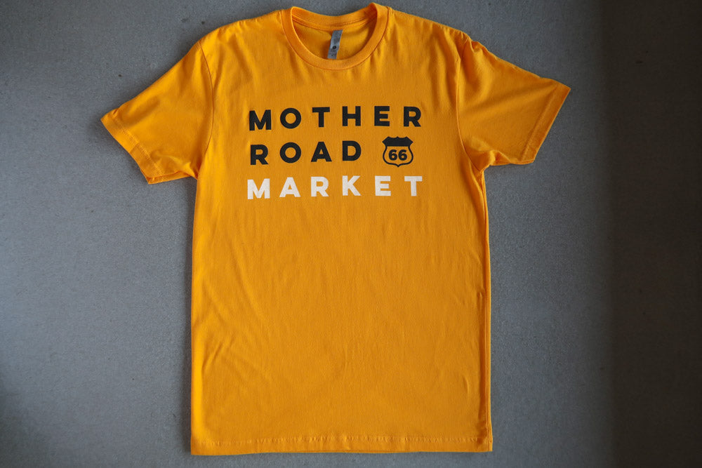 Mother Road Market Logo T-shirt, Yellow