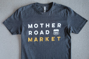 Mother Road Market Logo T-Shirt, Grey